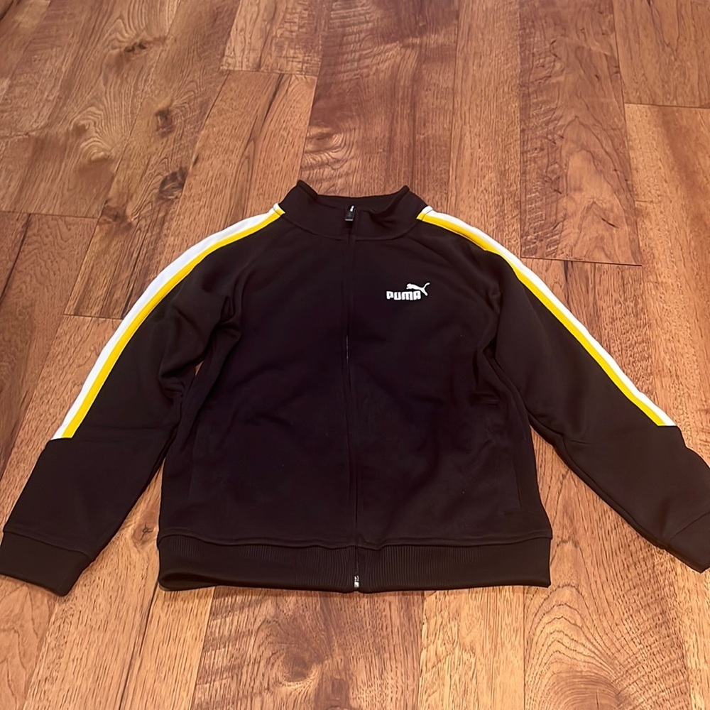 Puma Boy’s Black Zip Up Jacket Size 7